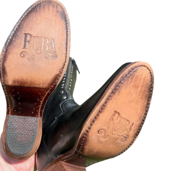 Reba By Justin Zip-Up Leslie Western Boot Size 6 1/2 B - Picture 7 of 14